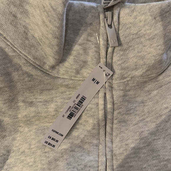 PINK new medium 
IVY FLEECE FULL-ZIP‎ SWEATSHIRT - Picture 4 of 5